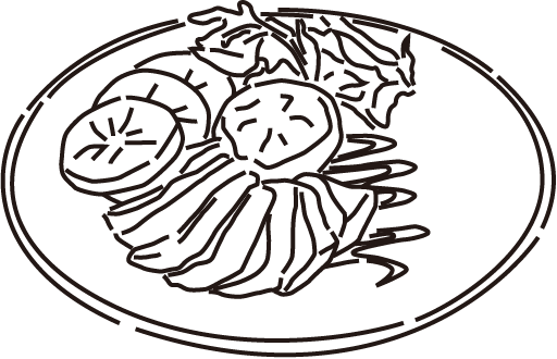 大和牛タリアータと明日香村の柿のバターソテー添え